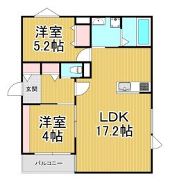 リブレメゾン花園町1の間取り