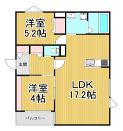 リブレメゾン花園町1の間取り