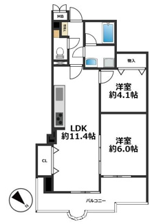 【間取り】 | プラザ兵庫 | エレベーター停止階♪