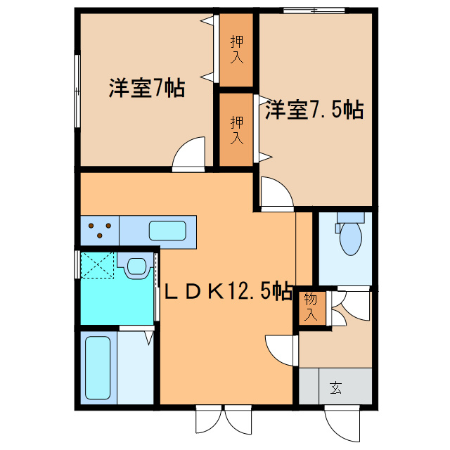ユアテラスⅢの間取り