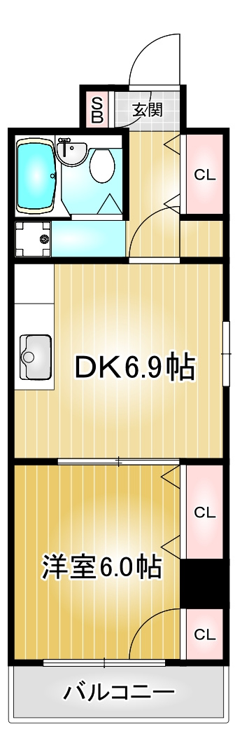パークサイドメゾン伏見｜名古屋市の賃貸ならMy賃貸の間取り|パークサイドメゾン伏見