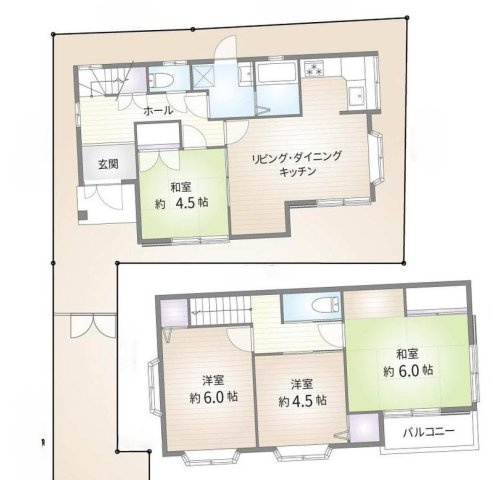 戸塚区汲沢３丁目　中古戸建の間取り