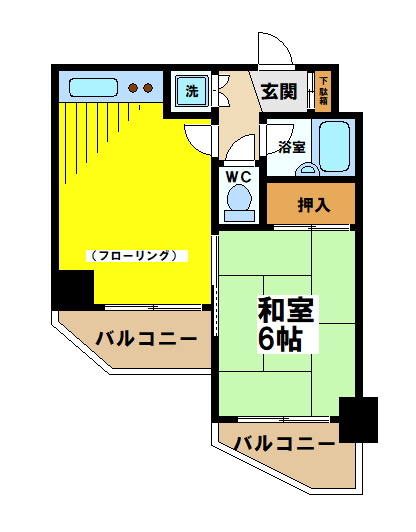【間取り】 | モナークマンション方南町