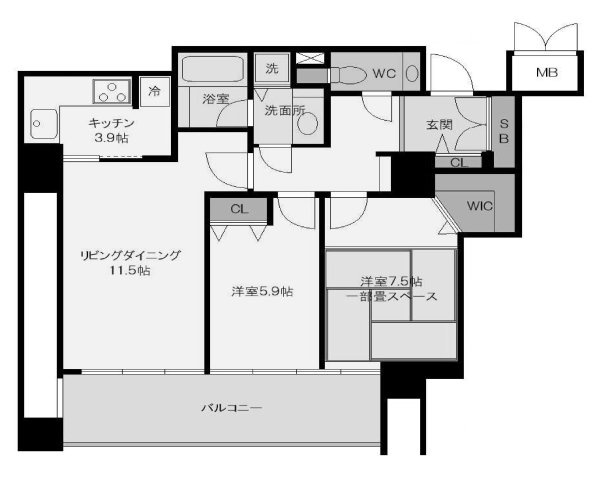 OAPレジデンスタワー東館の間取り