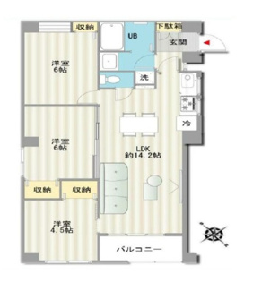 【間取り】 | 蕨スカイハイツ
