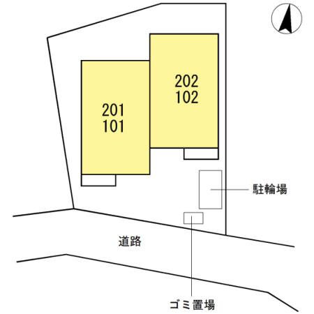 クレール南町の区画図