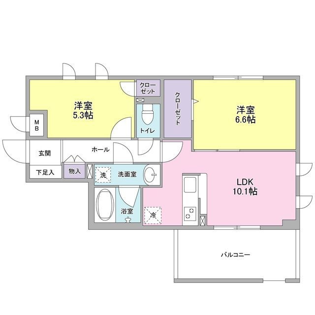 フェリチターレの間取り|間取りです。