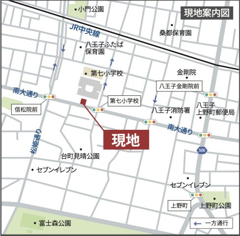 『八王子市土地』八王子市台町4-2【仲介手数料無料】の地図|～仲介手数料無料☆八王子ひなた不動産～八王子市台町　売地