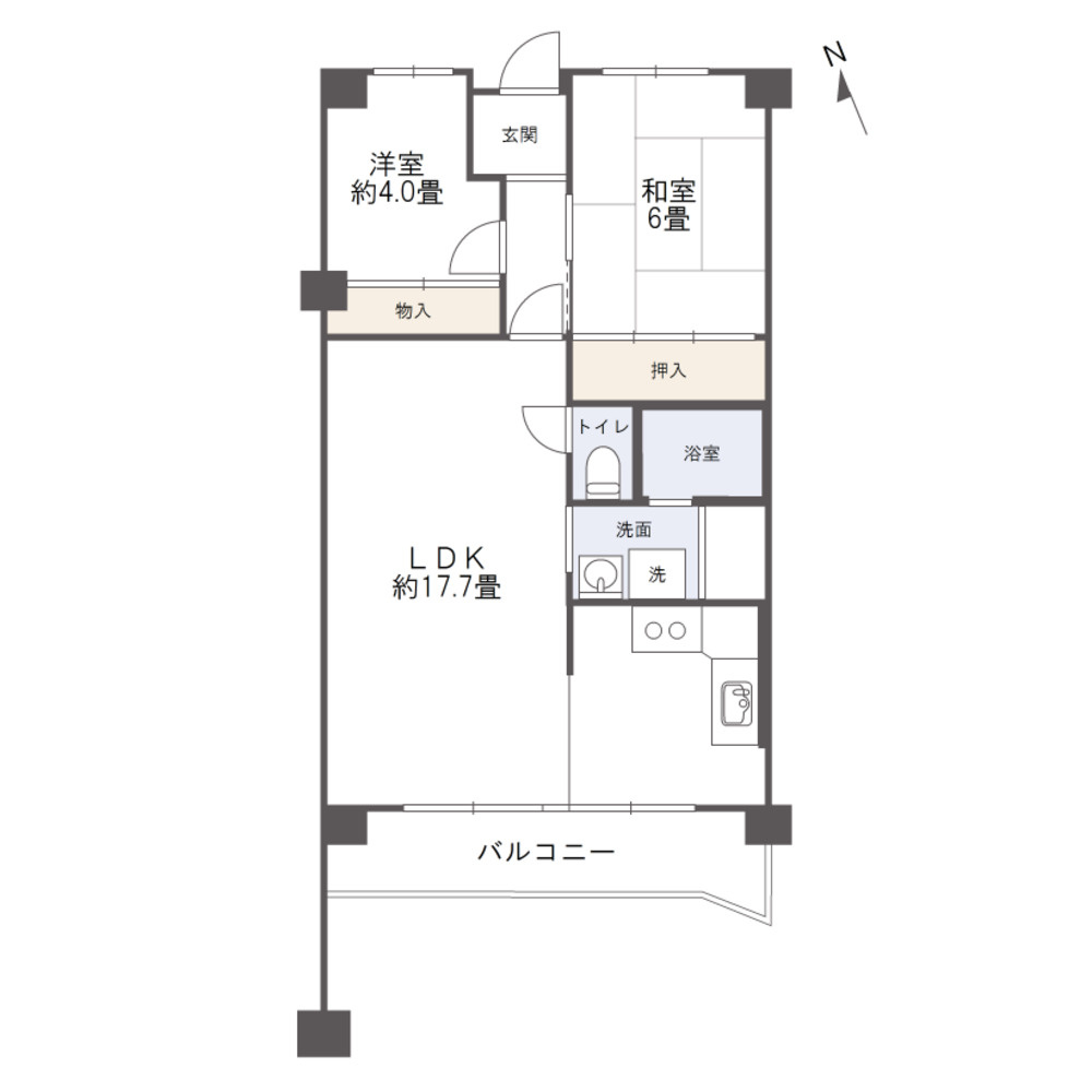 アーク倉敷の間取り