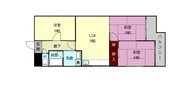 第3サンコウハイツの間取り