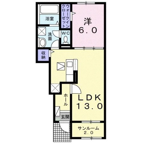 【間取り】 | シェル　クレール　Ⅰ