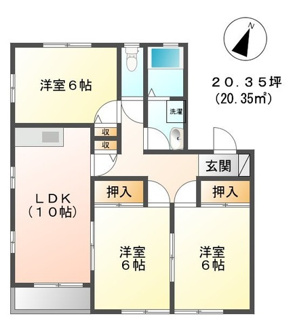 【間取り】 | パレス若草