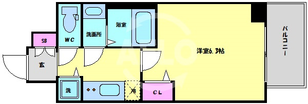 ゼオン大阪EASTの間取り|ゼオン大阪EAST　間取り