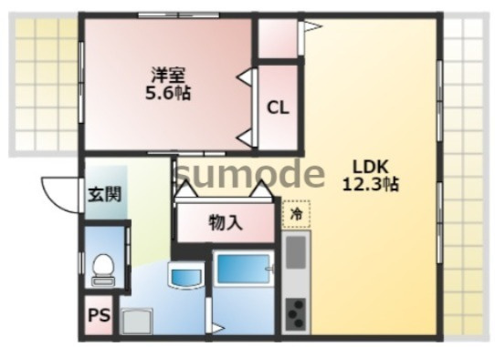 総持寺グリーンハイツの間取り