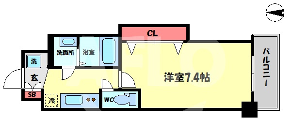ラグゼ都島北Ⅱの間取り|ラグゼ都島北II　間取り