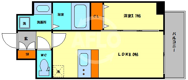 SHOKEN Residence大阪都島の間取り|SHOKEN Residence大阪都島　間取り