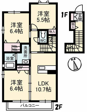 シャーメゾン アンビシアの間取り