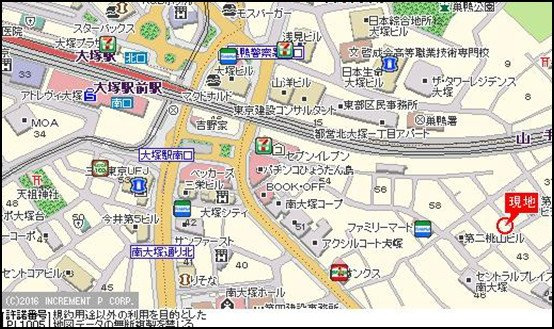 クレアシオン南大塚の地図