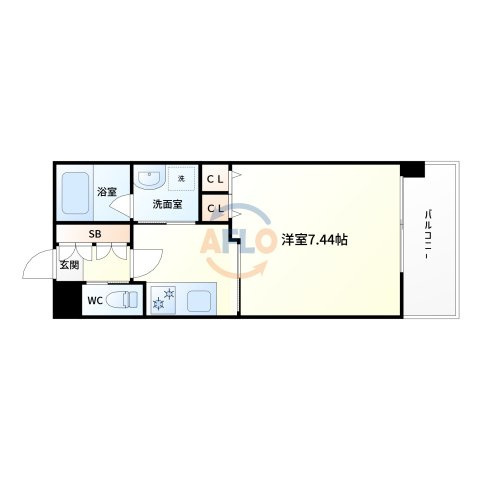レジディア新大阪ツーの間取り|レジディア新大阪Ⅱ　間取り