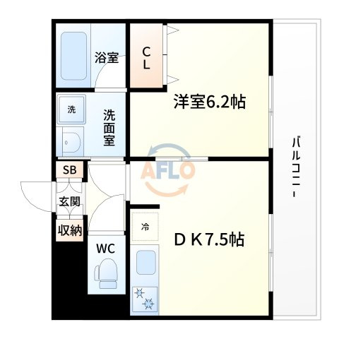 ESGrande江坂公園(旧ハーヴェスタ江坂)の間取り|ES-Grande江坂公園　間取り