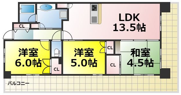 【間取り】 | 富士林プラザ15番館 仲介手数料無料