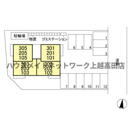 さくらガーデンⅡの区画図|配置図