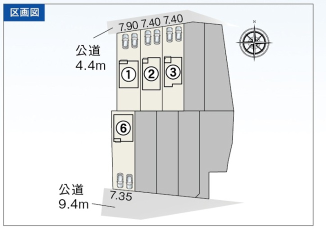 【区画図】 | 浜松市中央区大瀬町 新築建売 3号棟 | 3号棟の区画図です