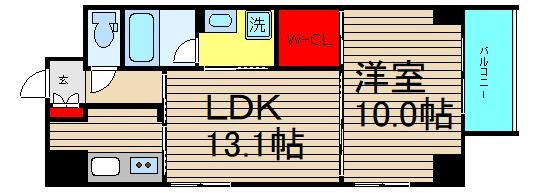 クレオキタホリエの間取り