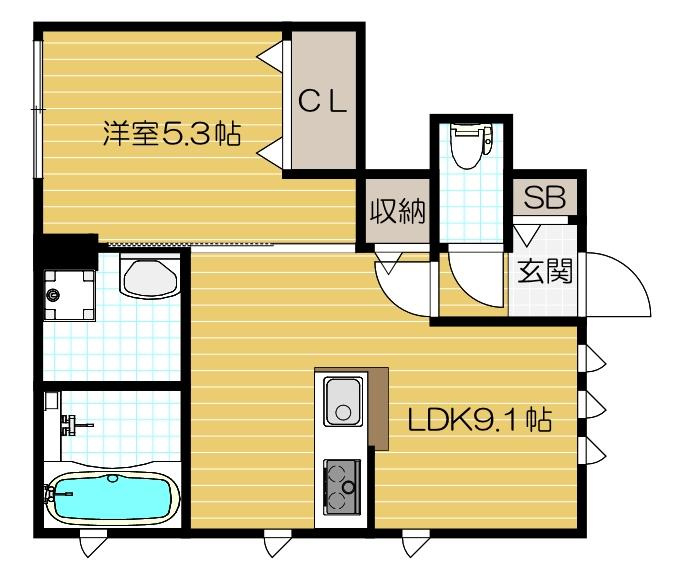築浅！ＹＯＵＲＭＡＩＳＯＮ瀬川の間取り|図面・画像と現況が相違する時は現況を優先させていただきます。
