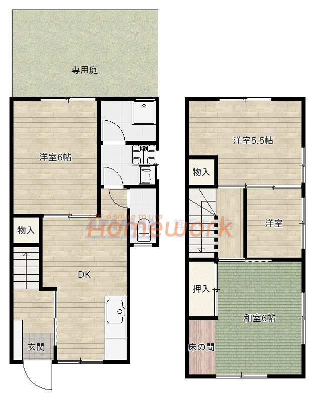 池永テラスハウスの間取り