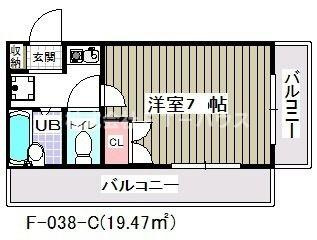 ＣＢレジデンス行徳(F-038)の間取り