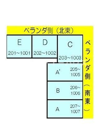 ＣＢレジデンス行徳(F-038)の区画図