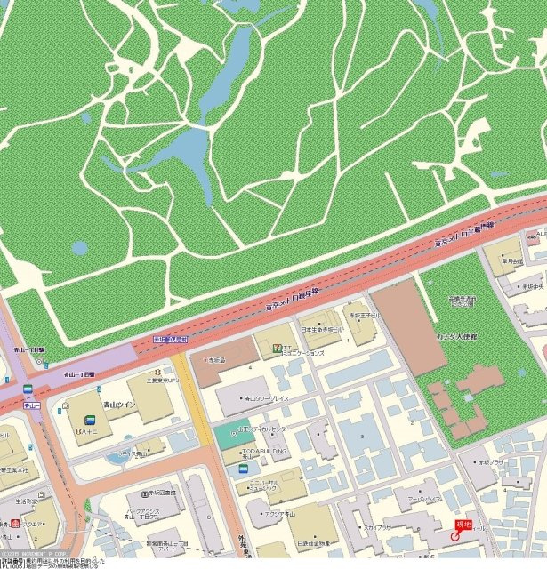 パルティール赤坂の地図