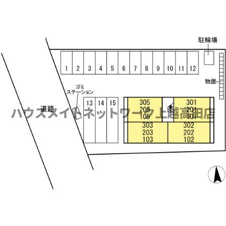フィドゥーチャの区画図|配置図