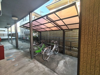 屋根付駐輪場！