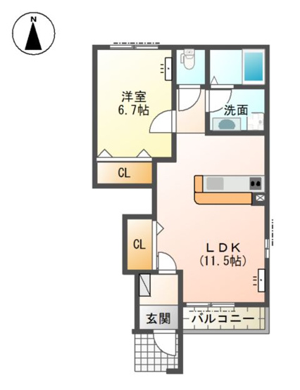 【間取り】 | コンフォルトＫⅡ
