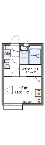 レオパレスヴァンサンカンの間取り