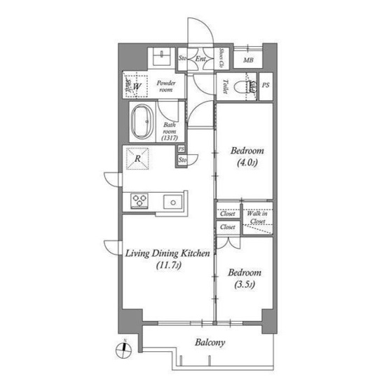 【間取り】 | ACP Residence三ノ輪テラス