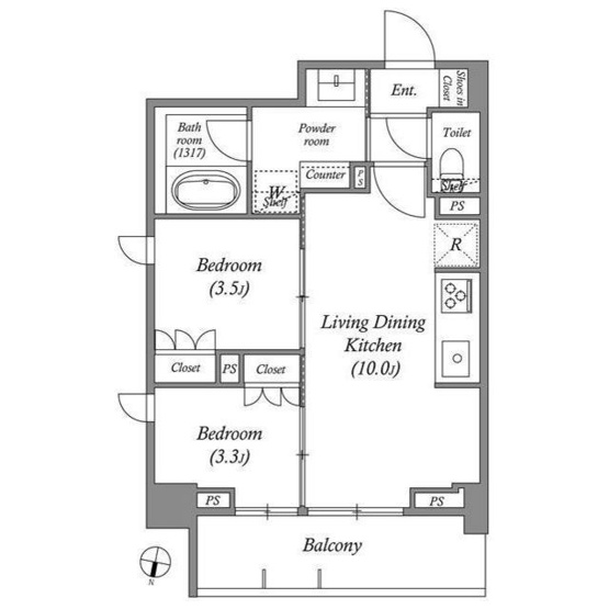 【間取り】 | ACP Residence三ノ輪テラス