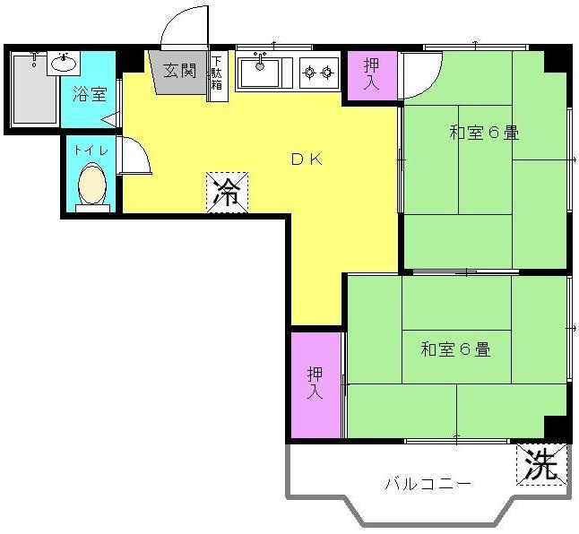 メゾン中台の間取り