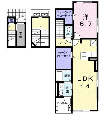 グランデ　フィオーレ　虹ケ浜の間取り