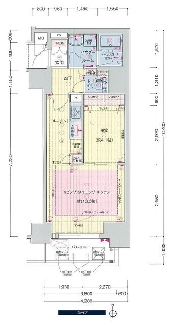 プレサンス広小路通　葵の間取り