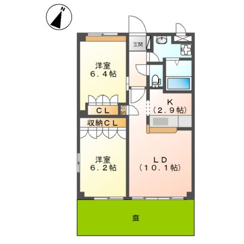 ガーデニングヒルズ上志段味の間取り