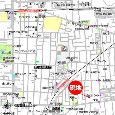 ハイブリッドタウンⅢの地図