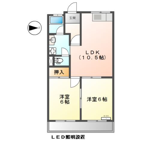 グリーンハイツの間取り