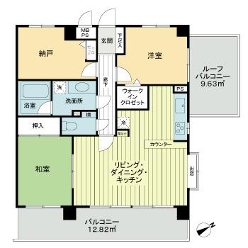 ライオンズマンション津田沼南の間取り