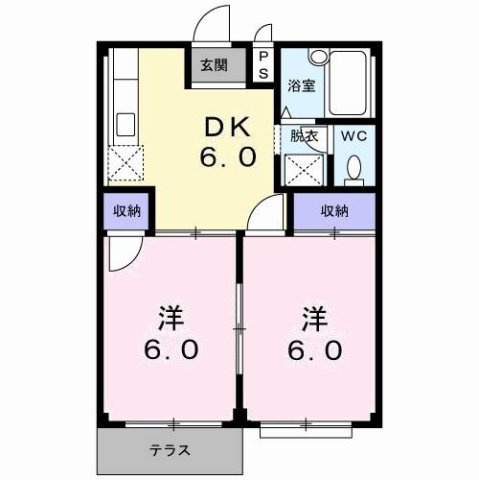 エルディム中島の間取り