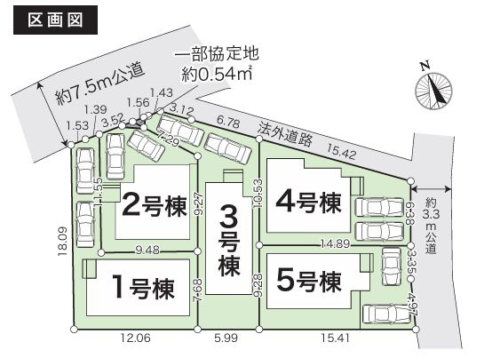 中央区淵野辺本町３丁目新築戸建て　12期4号棟の区画図|区画図「中央区淵野辺本町3丁目新築戸建て」
