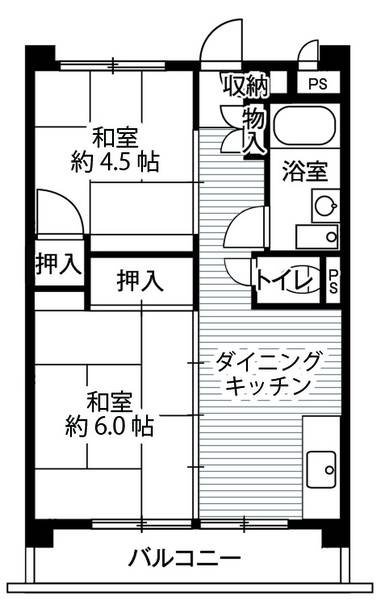 ビレッジハウス向台タワー1号棟の間取り
