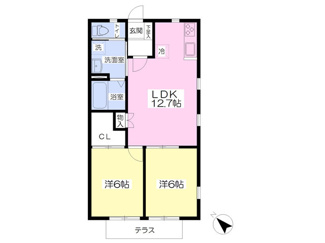 ５４．５平米の２ＬＤＫ♪